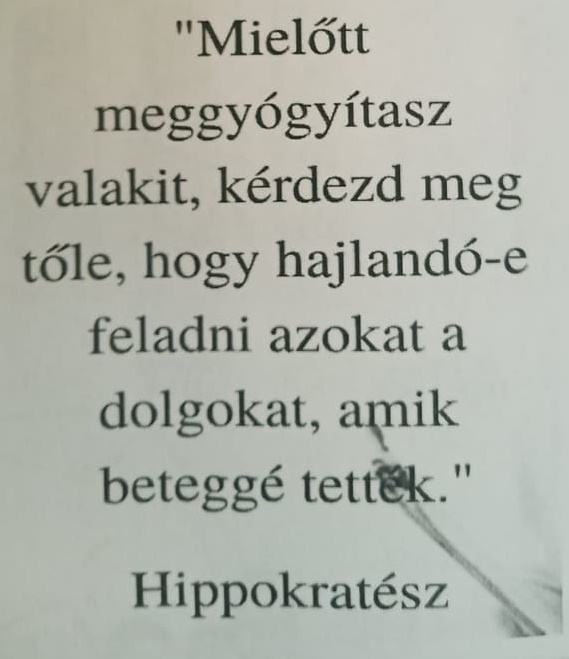 Mielőtt meggyógyítasz valakit